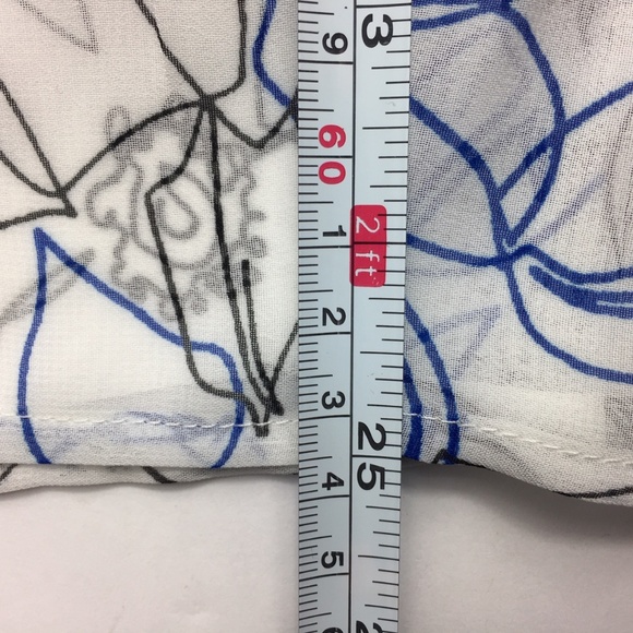 Tommy Hilfiger Floral Sheer Button Blouse Shirt - Picture 5 of 5